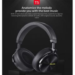 Bluedio T5 Active Noise Cancelling Wireless Bluetooth Headphones with microphone