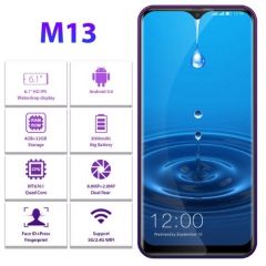 LEAGOO M13 Dual Sim 4G Smartphone 6.1" Waterdrop 4GB/32GB Android 9.0 Quad Core Fingerprint Face ID 