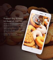 Leagoo M5 3G DualSim Smartphone 5.0 Inch Screen Android 6.0 Quad Core 2GB RAM 16GB ROM 8.0MP Camera Fingerprint ID - Gold