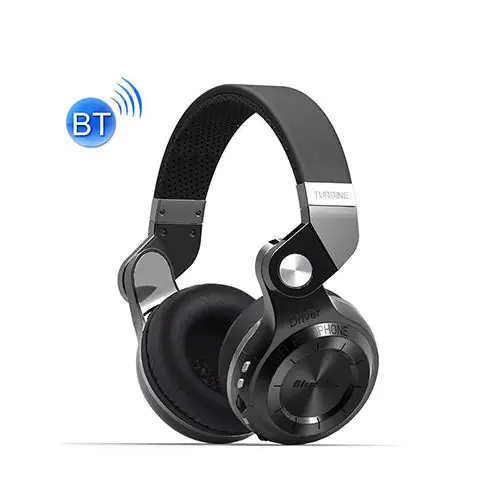 Bluedio T2+ Turbine Wireless BT Stereo Headphones with Mic & Micro SD Card Slot & FM Radio