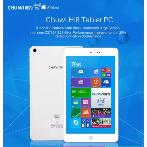 Chuwi hi8 8" Tablet Dual OS Windows 10 & Android 4.4 Z3736F 2GB/32GB Quad Core IPS Screen
