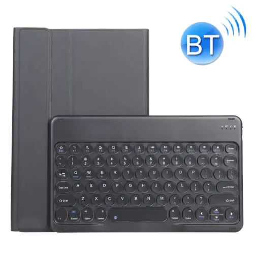 Bluetooth Keyboard with Leather Case Holder for Lenovo Pad Plus/ Lenovo Tab P11 Tablet