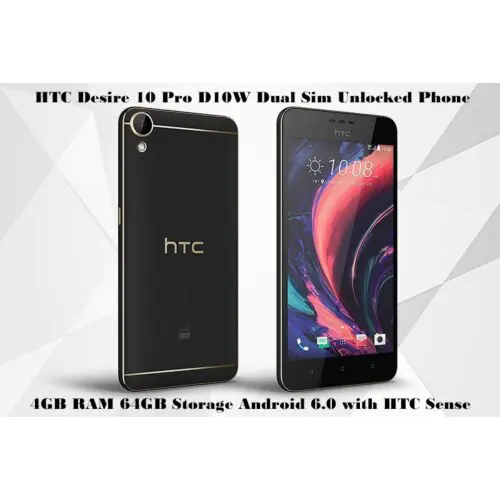 HTC Desire 10 Pro D10W 5.5 inch Dual Sim Smartphone Unlocked Fingerprint 4GB/64GB 