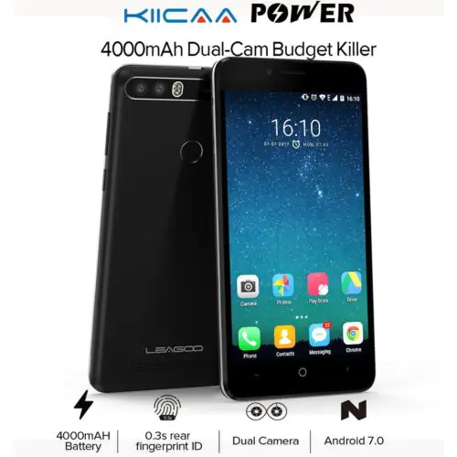Leagoo KIICAA Power 5" Dual Sim 3G Smartphone 16GB/2GB Android 7.0 4000mAh Fingerprint 