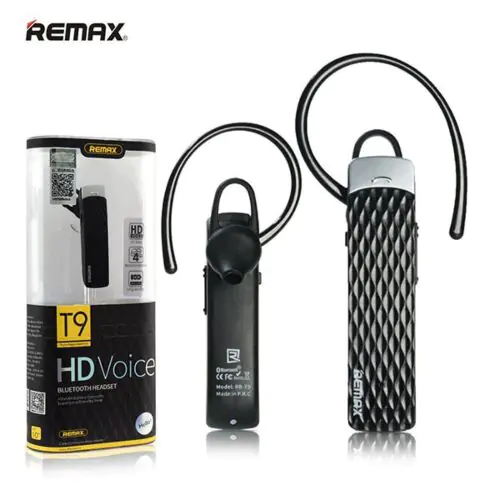 Remax T9 HD Voice Bluetooth 4.1 Wireless Earhook Headset Headphone Earphone iOS & Android