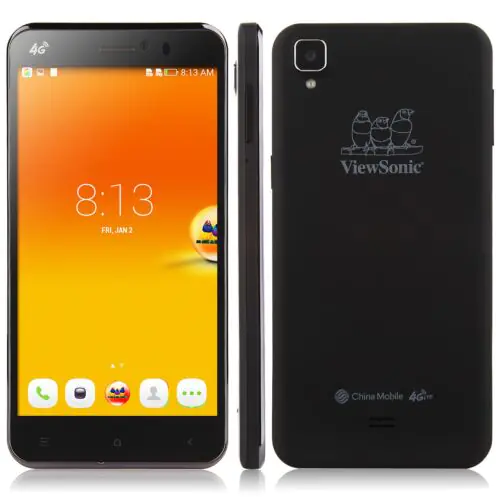 ViewSonic V500 4G LTE Smartphone 5.5 Inch 2GB/16GB Quad Core Android 4.4 Dual SIM Black