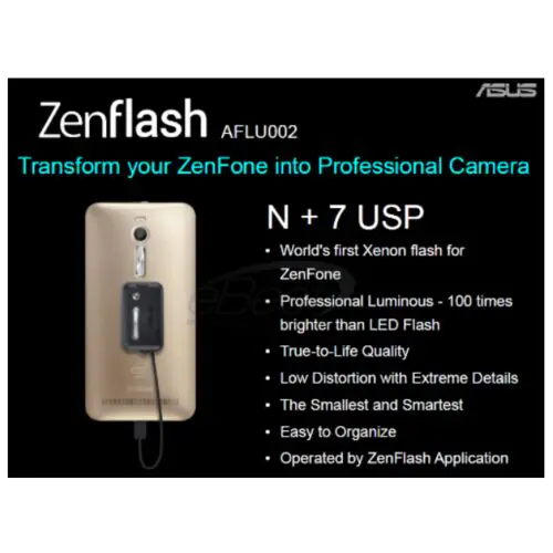 Zenflash Xenon LED Flash Light for Zenfone 2, Zoom, Max, Selfie, Deluxe, Zenfone 5 and Zenfone 6 Android Smartphones 