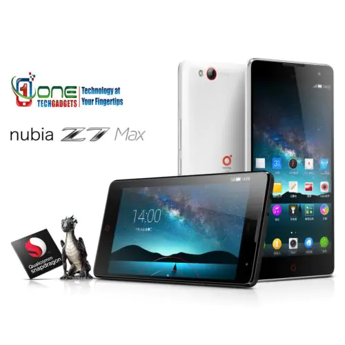 ZTE Nubia Z7 Max 5.5" 4G Smartphone Android 5.1 Quad Core 2GB/32GB 13MP Black 
