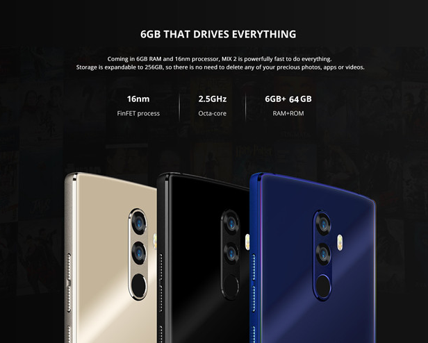 DOOGEE MIX 2 | Octa-Core Smartphone | 5.99 Inch | 6GB/128GB